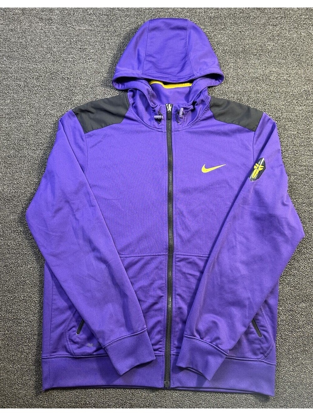 Nike Kobe Bryant Black Mamba Purple/Yellow Hoodie Sz L